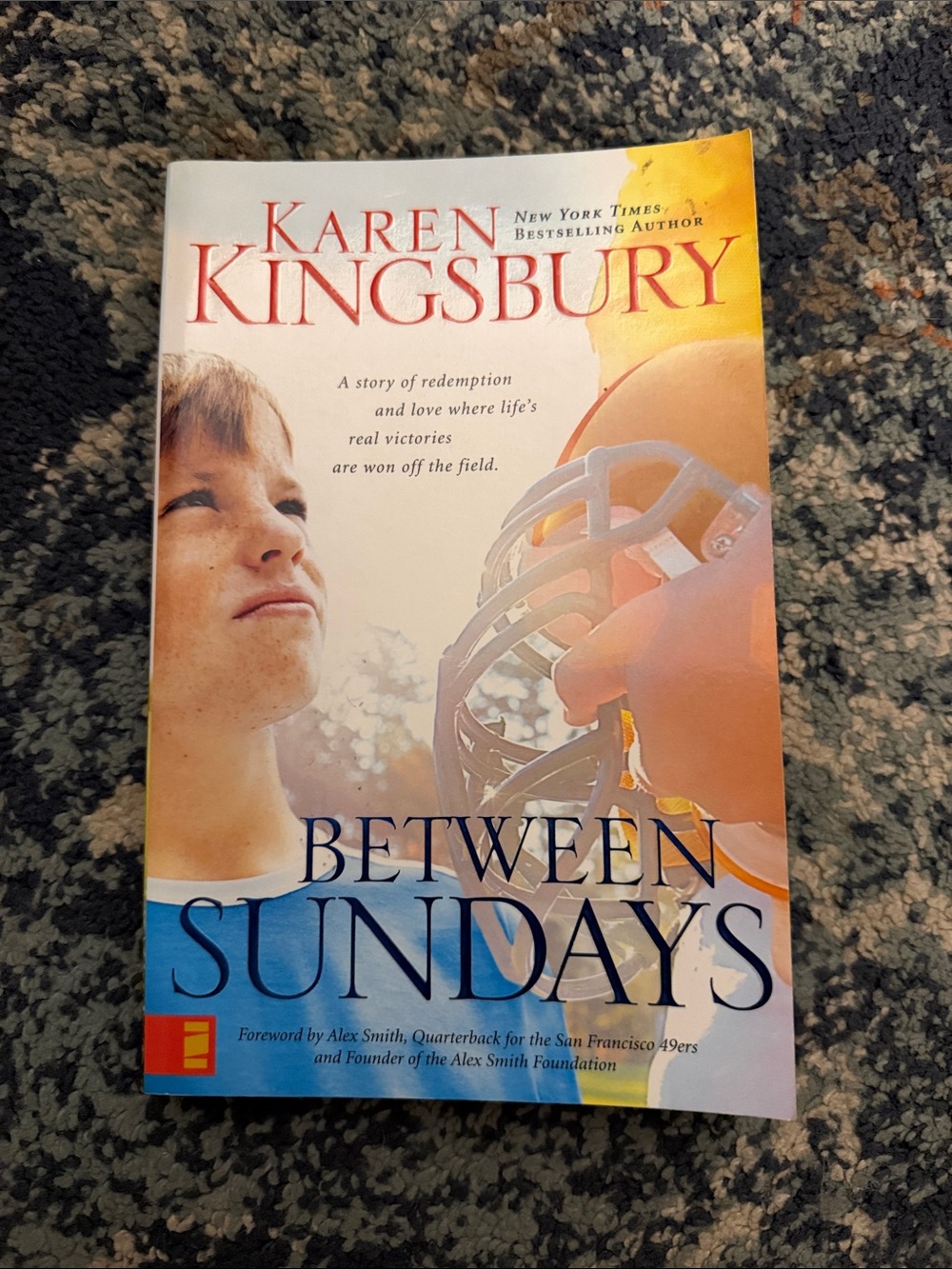 Karen Kingsbury Between Sundays - Paperback Book - Blue, Orange, Cream